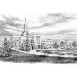 Bountiful Temple Drawing - Beacon of Light